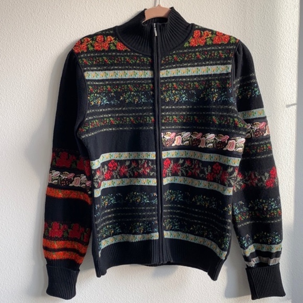 Women’s Kenzo zipped flower sweater